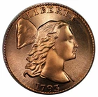 Photo of a 1793-P Large Cent from an eBay listing that sold on Jun 7, 2026