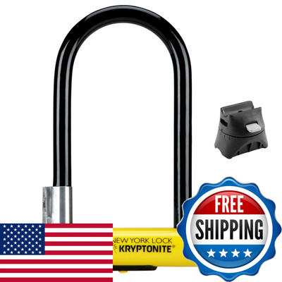 Kryptonite York Standard Bike U-Lock Heavy Duty Anti-Theft 16Mm Shackle