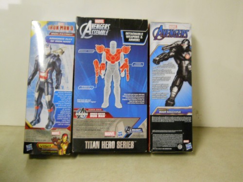 x3 Marvel Avengers Actionfiguren Bunker Buster Iron Man Patriot War Maschine NEU - Bild 6 von 8