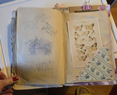 Handmade Junk Journal Diary Vintage Papers Notes Photos Art Writing Memorabilia - Picture 7 of 24