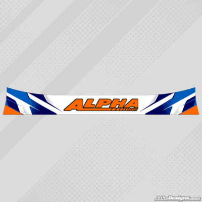 ALPHA STYLE HELMET VISOR STICKERS/STRIPS - KARTING