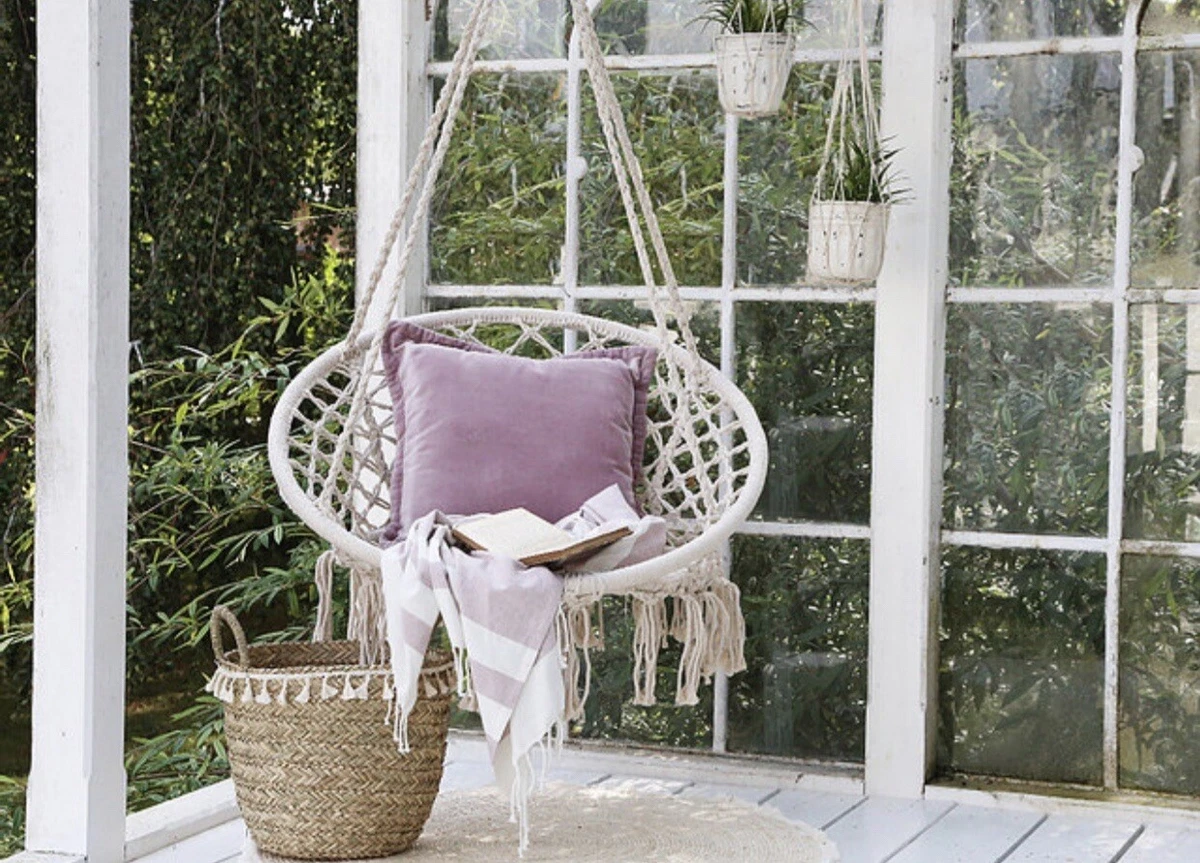 Wooden 2024 boho chair