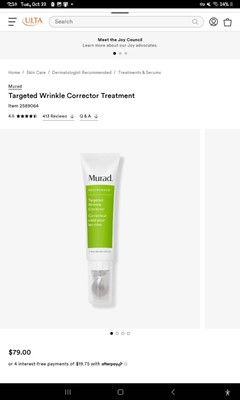 Murad Resurgence Targeted Wrinkle Corrector  0.5 oz / 15mL New In Box
