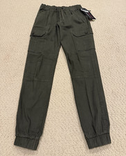 NWT Men  s Vertical Sport Olive Green Stretch Cargo Pocket Jogger Pants ALL SIZES