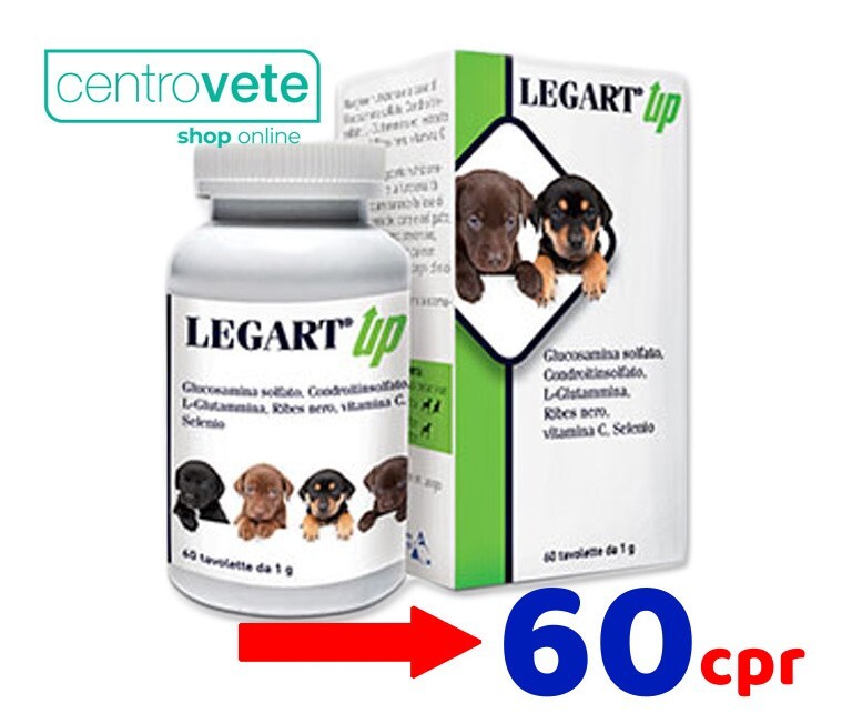Aurora Biofarma Legart Up - 60 Cpr - Sviluppo Articolare Cani e Gatti