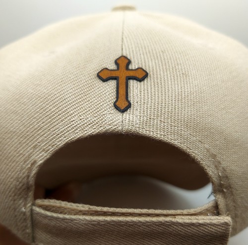 Cross Patch - Solid Khaki Baseball Hat w/ Adjustable Backstrap - Picture 4 of 4