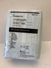 Cardinal Health Under pads Wings Basic 10 Pack 23” X 36” Absorbent under pads