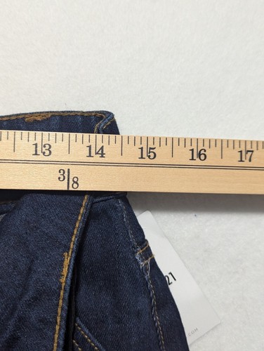 Jeans Forever 21 larghi donna S blu scuro denim tasche cargo gamba dritta - Foto 9 di 11