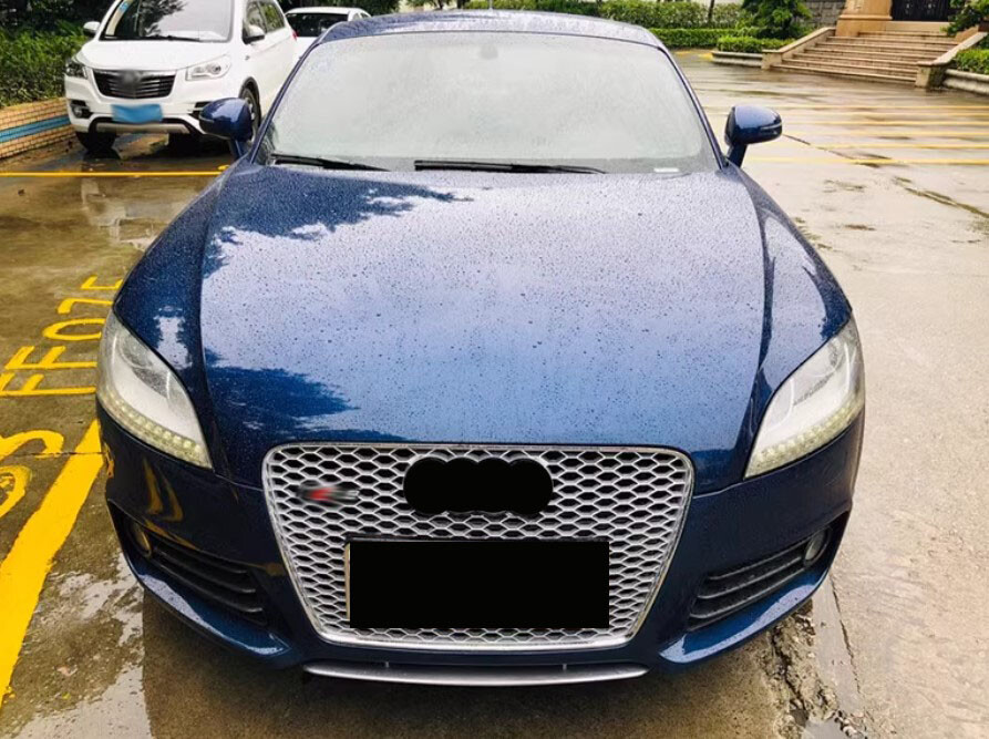 アウディTT TTS TTRS (2008-2014) グリル TTRS Silver Ring Honeycomb Front bumper Grille For Audi TT
