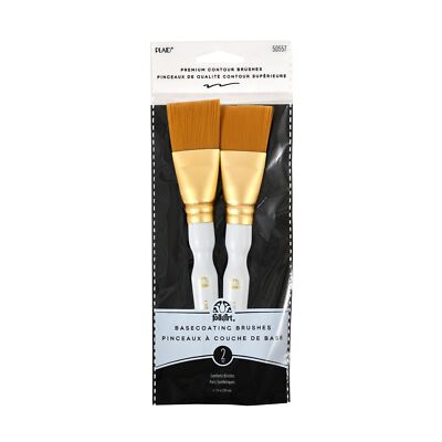 50557e Flat Brush 2piece Gold Taklon