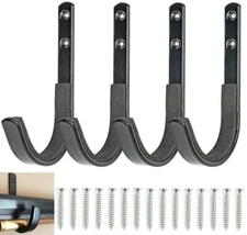 Gun Rack Shotgun Hooks Rifle Archery Bow Hangers Felt Lined Wall Mount Storage