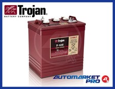 BATTERIA TROJAN T2 T-125 T125 PLUS 240 AH 6 V DEEP CYCLE GOLF CART HI-FI SERVIZI