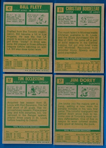 1971-72 TOPPS 71-72 NHL HOCKEY CARD & PRINT ERROR 1-132 & BOOKLET 1-24 SEE LIST - Picture 111 of 275