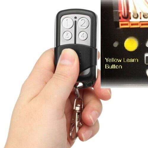 Liftmaster Garage Door Opener Key Chain Remote Transmitter Yellow Learn 4 Button Ebay Liftmaster Garage Door Opener Key Chain Remote Transmitter Yellow Learn 4 Button Ebay