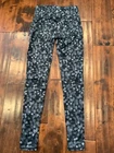 Athleta Black & Gray Polka Dot Leggings, Size XXS