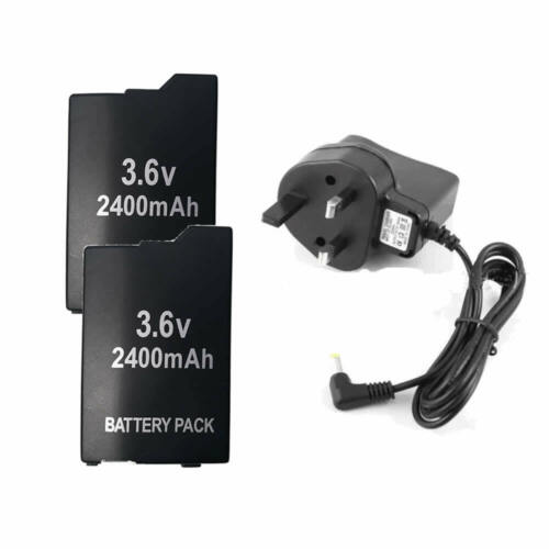 BATTERIA RICARICABILE O ADATTATORE UK CARICABATTERIE PER SONY PSP 3000 3001 3003 3004 lite - Foto 10 di 30