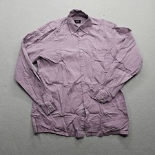 Boss Hugo Boss Men's Lavender Small Checkered L/S Button Down