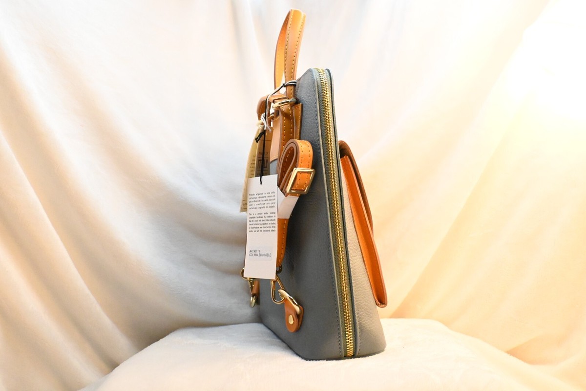 DIVINA FIRENZE BACKPACK/CROSSBODY ITALIAN BLACK PEBBLED  display picture 2