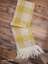 Vintage Sally Gee Yellow Wool Scarf