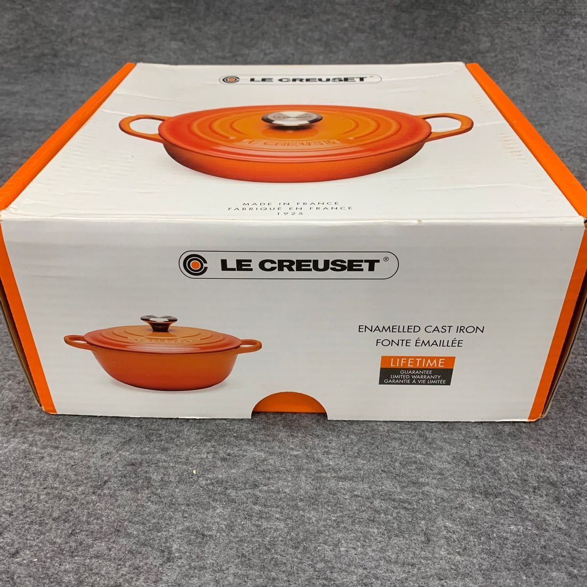 LE CREUSET 10 1/4" Enameled Cast Iron Soup Pot 4 1/2 qt, Nectar eBay