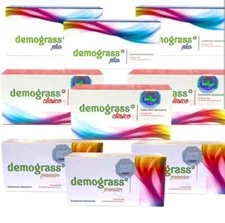 3 DEMOGRASS Pack  clasic, plus premier SUPPLEMENTS 90 CAPS Total 500mg Exp 2027