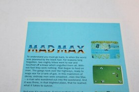 UNUSED Authentic 1990 Nintendo NES Game Vidpro TRU Display Card Only Mad Max HTF