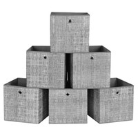 ✅​ Aufbewahrungsbox 6Er Set Ordnungsboxen Aus Vliesstoff Mit Griff Boxen