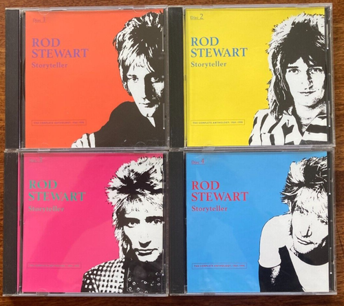 ROD STEWART - STORYTELLER Box Set 4 CD Discs with Booklet NO BOX CDs are VG - Picture 1 of 5