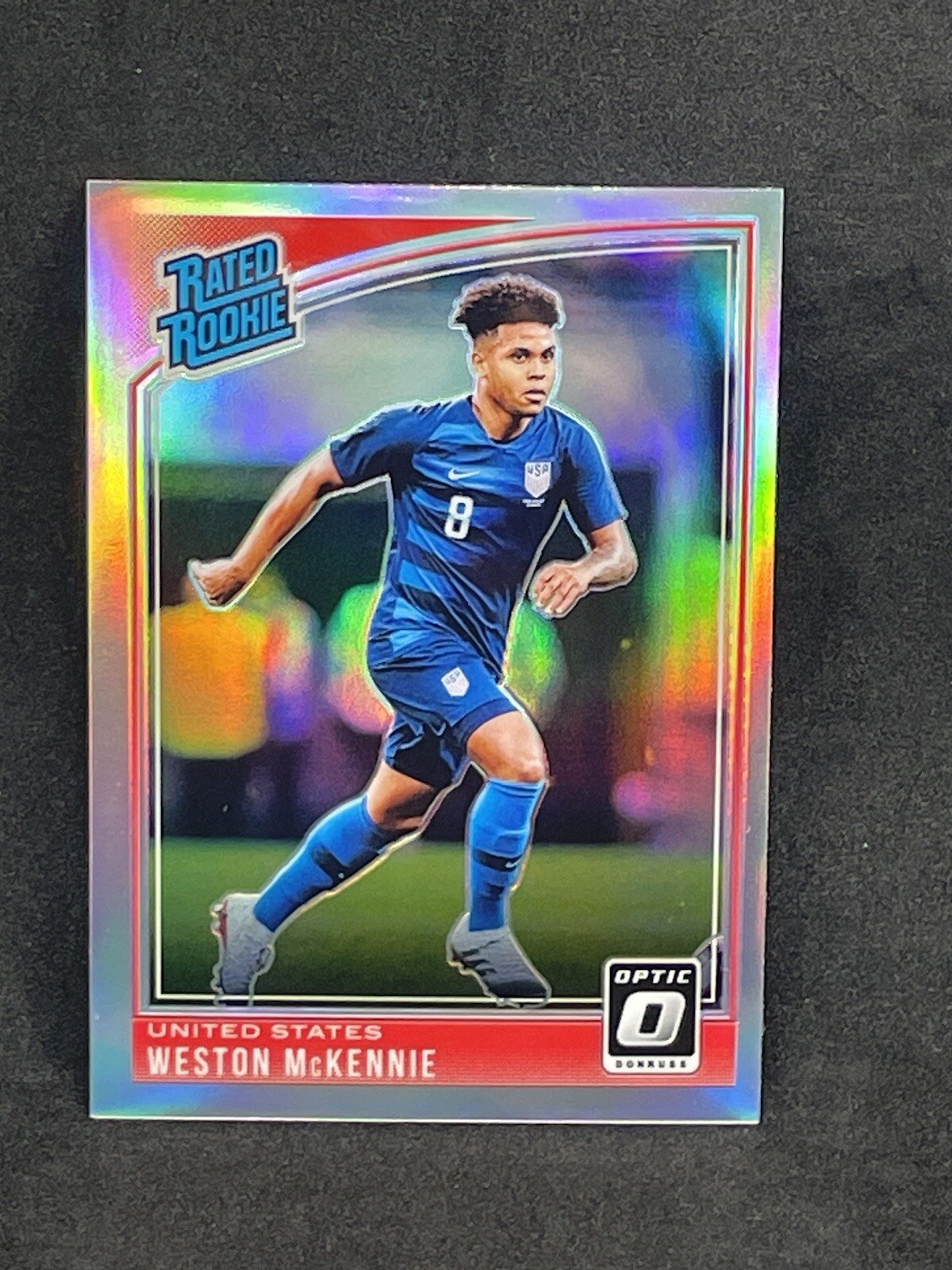 2018 Panini Donruss Optic Holo Weston McKennie Rated Rookie #199 RC USA