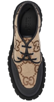 GUCCI Maxi GG Supreme Lug Chunky Sole Derby Big Print Sz  display picture 3