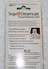Official Sega Dreamcast Clear Red VMU Memory Card HKT-7000 Brand New Sealed!
