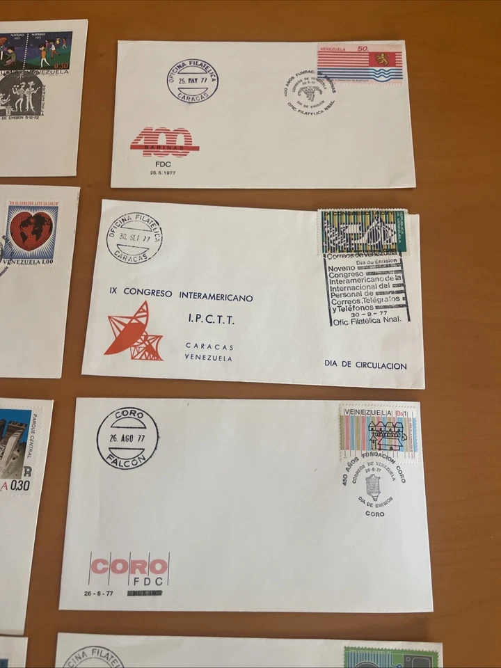 VENEZUELA 1972,1975,1977, First Day 14 Covers, XF Condition, See Photos - Image 4 of 4