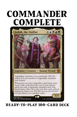 mtg legendary commander deck Jodah, the Unifier LEGENDARY CREATURES Magic MTG Custom Commander Deck