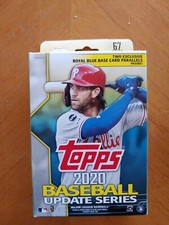 2020 Topps Baseball Update Series Hanger Box w/Royal Blue Base Card Parallels