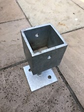 Galvanized Post Cup, Shoe for Wooden Post 100mm 150mm Base Plate