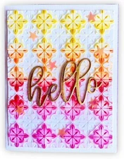 Sizzix Tileable 3D Embossing folder #664764 Retail $10.99 Kath Breen