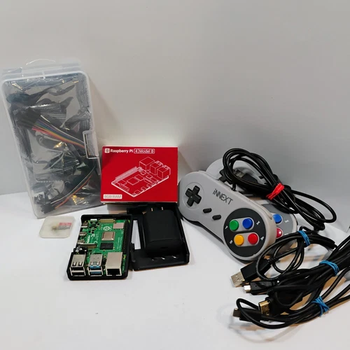 Rasberry Pi 4  8GB Computer Electronics/Gaming Ctrlrs. Cords PS SD Cards 3D Case