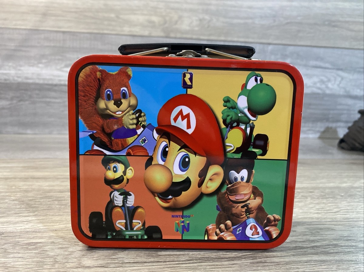 Nintendo 64 Mario Kart Fifty Kong Racing N64 Mini Lunchbox Yoshi