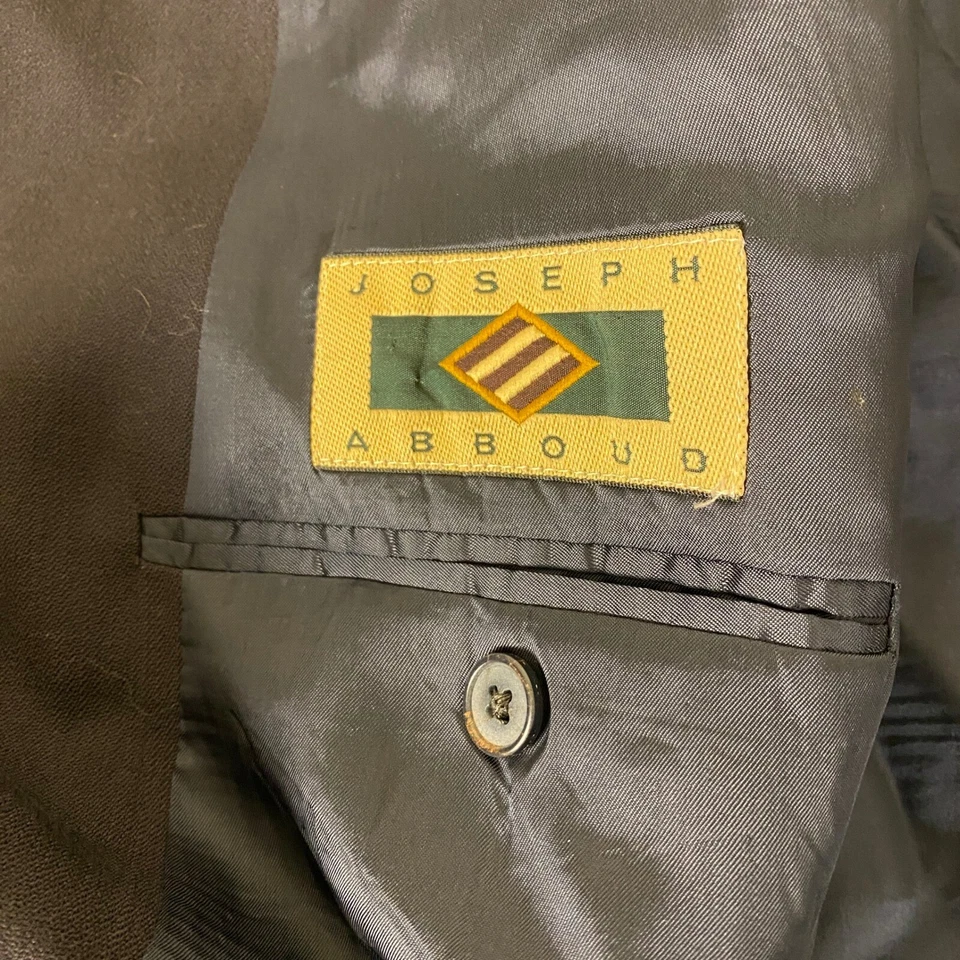 Blazer de Lana Joseph Abboud Talla 50R Azul Cierre de Dos Botones Calce Clásico Negocios Foto 4 de 4