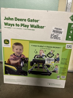 Baby Learning Walker Activity Toy Station Tray Folding Stroller Seat John Deere