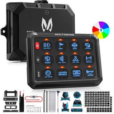 P1S RGB Switch Panel Toggle Momentary Strobe Pulsed Switch Circuit Control Box