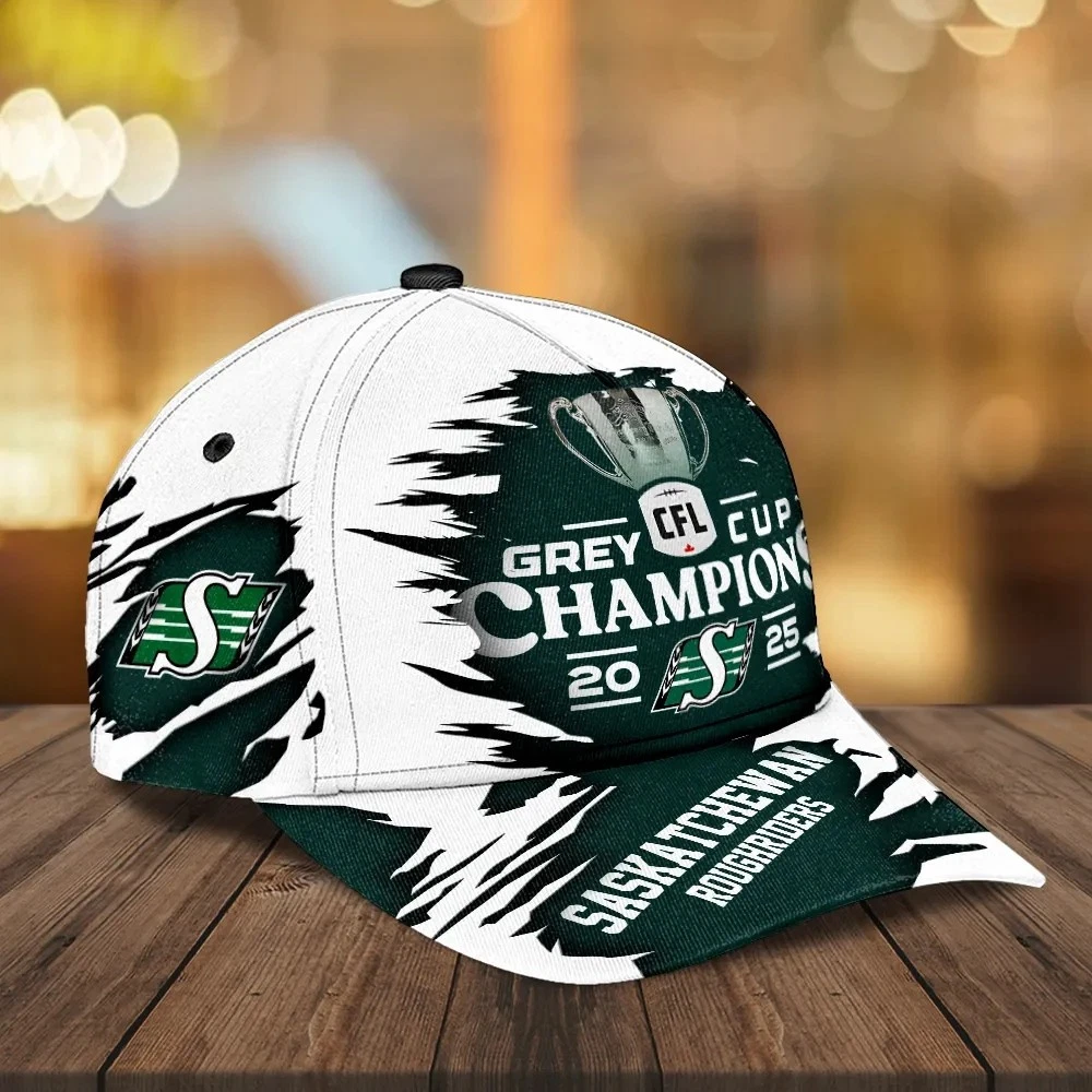 Saskatchewan Roughriders 2025 Grey Cup Champions Classic Cap