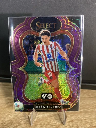 2025-26 Panini Select La Liga #125 Julian Alvarez Purple Mojo
