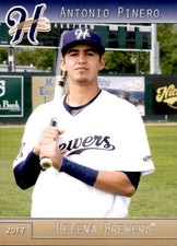 2017 Helena Brewers Grandstand #29 Antonio Pinero Venezuela VZ Baseball Card