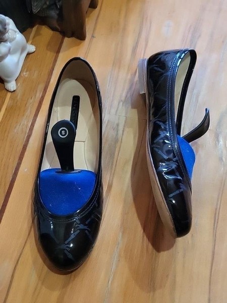Women Longchamp Heels Black Leather 37