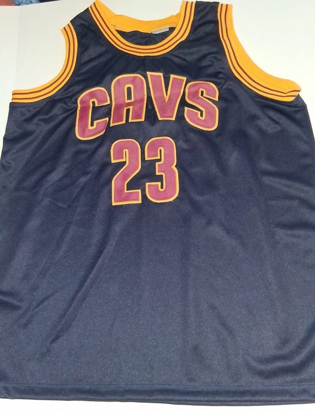 LeBron James Cleveland Cavaliers #23 Navy Signed Jersey ACA COA AA49509
