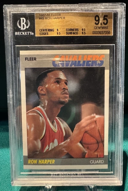 1987 FLEER BASKETBALL #49 Ron Harper BGS 9.5 POP 5