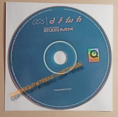 Adobe / Macromedia Studio MX Windows deutsch- Freehand 10 Dreamweaver MX - MwSt.
