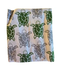 Pottery Barn  Fitted Turtle Crib Sheet New