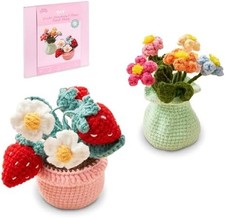 HOUSE CREATIVITY Strawberry Crochet Kit for Beginners